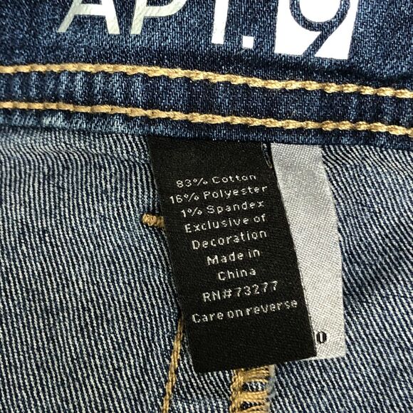 NWT Apt. 9 Women Mid Rise Bootcut Jeans Size 10 Blue Denim M189 -1 - Picture 9 of 16